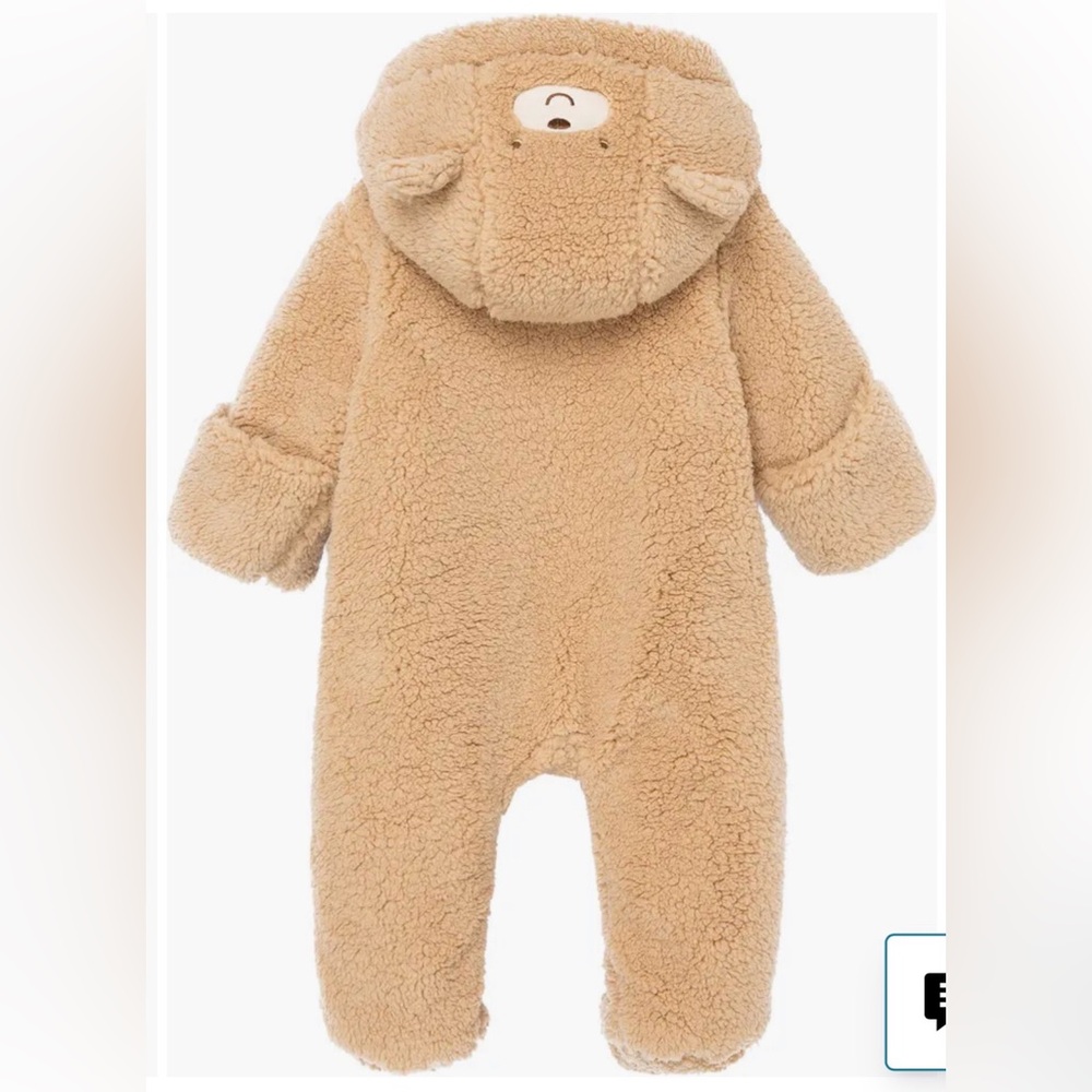 Little Me Fuzzy Bear Pram Suit 6-9 Month - Picture 2 of 6